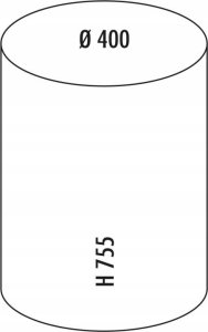 Kosz na śmieci Wesco Kosz na śmieci piaskowy mat 50l Pushboy Wesco 2