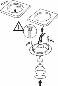 Kanlux Pierścień oprawy punktowej Argus II CT-2115-G 37161 złoty 4