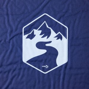 vidaXL vidaXL Materac samopompujący z poduszką, 1-osobowy, granatowy 3