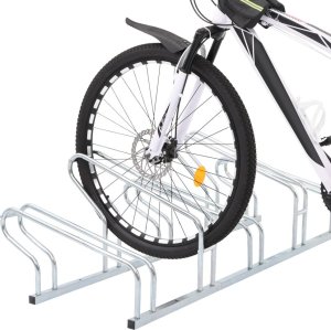 vidaXL Stojak na 5 rowerów, wolnostojący, stal galwanizowana 2