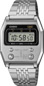 Zegarek Casio Zegarek Męski Casio A1100D-1EF Szary Srebrzysty 1