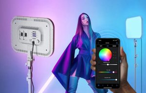 Zestaw studyjny Neewer Zestaw studyjny Neewer RGB168 RGB LED, dwie lampy 60W 2500-8500K + statywy 5