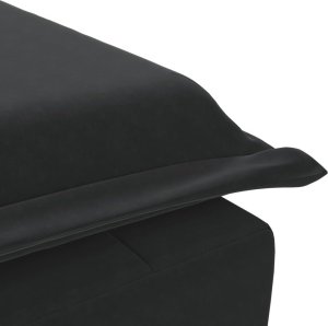 vidaXL Szezlong masujący z wałkiem, czarny, aksamitny 8