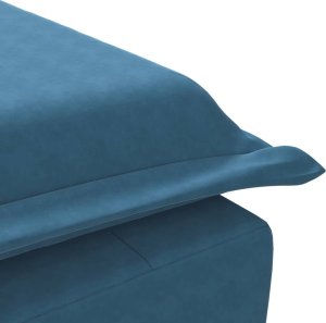 vidaXL vidaXL Szezlong masujący z wałkiem, niebieski, aksamitny 8