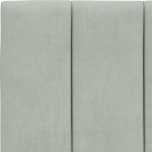 vidaXL vidaXL Łóżko z materacem, jasnoszare, 100x200 cm, aksamitne 6