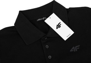 4f Koszulka męska polo 4F M129 czarna 4FWSS24TPTSM129 20S S 5