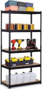 Humberg Regał metalowy magazynowy 183 x 90 x 45 cm Humberg HR-700 czarny 13