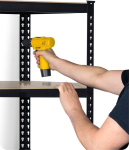 Humberg Regał metalowy magazynowy 183 x 90 x 45 cm Humberg HR-700 czarny 10