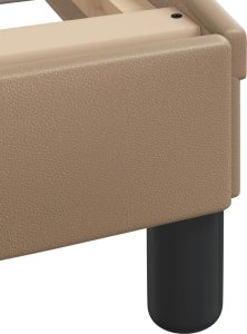 vidaXL vidaXL Łóżko z materacem, cappuccino, 90x190 cm, sztuczna skóra 7