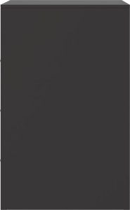 vidaXL vidaXL Szafki nocne, 2 szt., czarne, 34,5x39x62 cm, stal 6