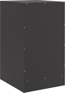 vidaXL vidaXL Szafki nocne, 2 szt., czarne, 34,5x39x62 cm, stal 7