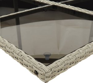 vidaXL 13-cz. zestaw mebli ogrodowych z poduszkami, jasnoszary 7