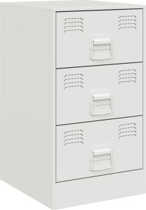 vidaXL vidaXL Szafki nocne, 2 szt., białe, 34,5x39x62 cm, stal 6
