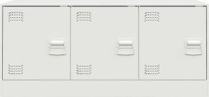 vidaXL vidaXL Szafka pod telewizor, biała, 99x39x44 cm, stalowa 6