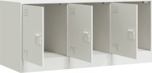 vidaXL vidaXL Szafka pod telewizor, biała, 99x39x44 cm, stalowa 7