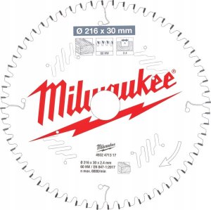 Milwaukee Disc cutting 216x30x2.4mm 24 teeth. Milwaukee 1