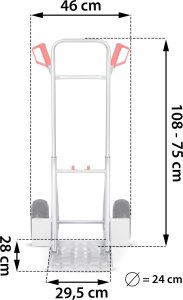 Humberg Wózek transportowy, ręczny składany Humberg HM-507 7