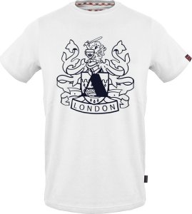 Aquascutum Koszulka T-shirt marki Aquascutum model T00623 kolor Biały. Odzież męska. Sezon: Wiosna/Lato XL 1