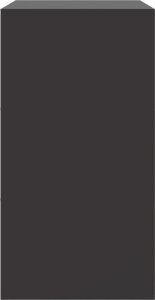 vidaXL vidaXL Szafka boczna, czarna, 67x39x73 cm, stal 8