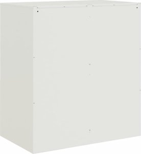 vidaXL vidaXL Szafka boczna, biała, 67x39x73 cm, stal 9