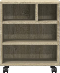 vidaXL vidaXL Stojak pod drukarkę, z kółkami, dąb sonoma, 41x32x48 cm 5