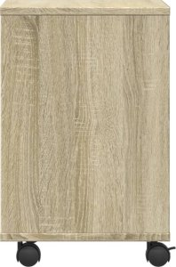 vidaXL vidaXL Stojak pod drukarkę, z kółkami, dąb sonoma, 41x32x48 cm 6