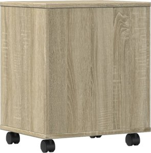 vidaXL vidaXL Stojak pod drukarkę, z kółkami, dąb sonoma, 41x32x48 cm 7