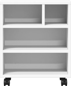 vidaXL vidaXL Stojak pod drukarkę, z kółkami, biały, 41x32x48 cm 5