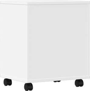 vidaXL vidaXL Stojak pod drukarkę, z kółkami, biały, 41x32x48 cm 7