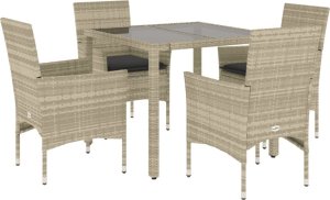vidaXL 5-cz. zestaw mebli ogrodowych z poduszkami, jasnoszary 2