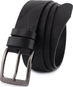 Beltimore Pasek męski skórzany premium szeroki 4 cm skóra licowa Beltimore czarny E36 3