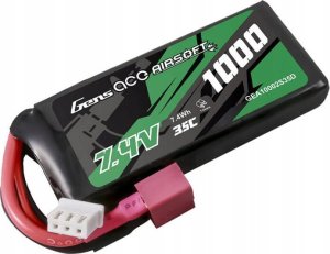 Gens Ace Akumulator Gens ace 35C 1000mAh 2S1P 7.4V Airsoft Gun Lipo z konektorem T Plug 1