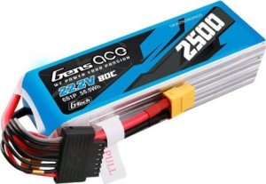 Gens Ace Akumulator Gens ace G-Tech 2500mAh 22.2V 80C 6S1P Lipo z konektorem XT60 plug 1