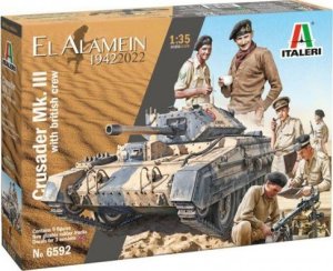 Italeri Italeri Model plastikowy Czołg I6592 1:35 CRUSADER Mk.III with BRITISH TANK CREW 1