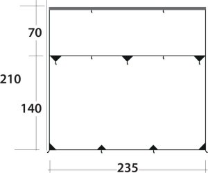 Plandeka Outwell Tarp Hillcrest Tarp - zielony Uniwersalny 7