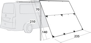 Plandeka Outwell Tarp Hillcrest Tarp - zielony Uniwersalny 8