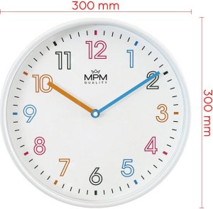 MPM Zegar ścienny MPM E01.4432.00 30 cm czytelny cichy 8