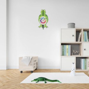 MPM Zegar ścienny dziecięcy krokodyl MPM E05.4468.C 20 x 55 cm 8