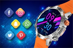 Smartwatch Gravity SMARTWATCH MĘSKI GT20-4 - AMOLED, DODATKOWY PASEK (sg024d) NoSize 6