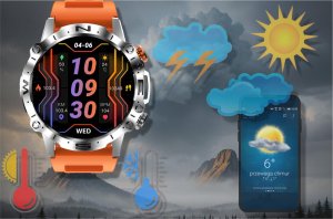 Smartwatch Gravity SMARTWATCH MĘSKI GT20-4 - AMOLED, DODATKOWY PASEK (sg024d) NoSize 7