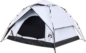 Namiot turystyczny vidaXL vidaXL Namiot 3-os., biały, zaciemniany, szybkie rozkładanie 4