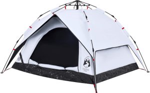 Namiot turystyczny vidaXL vidaXL Namiot 3-os., biały, zaciemniany, szybkie rozkładanie 5