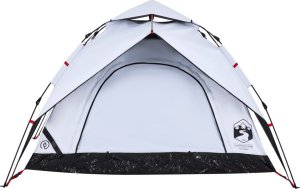 Namiot turystyczny vidaXL vidaXL Namiot 3-os., biały, zaciemniany, szybkie rozkładanie 6