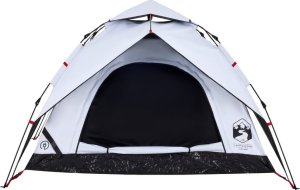 Namiot turystyczny vidaXL vidaXL Namiot 3-os., biały, zaciemniany, szybkie rozkładanie 7