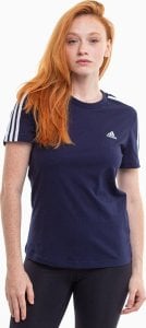 Adidas Koszulka damska adidas Essentials Slim 3-Stripes Tee granatowa IM2791 M 1