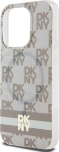DKNY DKHMP13LHCPTSE iPhone 13 Pro / 13 6.1" beżowy/beige hardcase IML Checkered Mono Pattern & Printed Stripes MagSafe 19