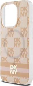 DKNY DKHMP13LHCPTSP iPhone 13 Pro / 13 6.1" różowy/pink hardcase IML Checkered Mono Pattern & Printed Stripes MagSafe 6