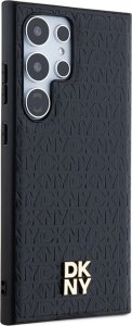 DKNY DKHMS24LPSHRPSK S24 Ultra S928 czarny/black hardcase Leather Pattern Metal Logo MagSafe 11