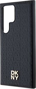 DKNY DKHMS24LPSHRPSK S24 Ultra S928 czarny/black hardcase Leather Pattern Metal Logo MagSafe 13