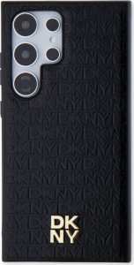 DKNY DKHMS24LPSHRPSK S24 Ultra S928 czarny/black hardcase Leather Pattern Metal Logo MagSafe 16